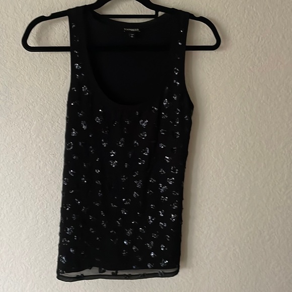 Express Tops - Express Woman’s Tank Top with Sequined Hearts Size Extra Small